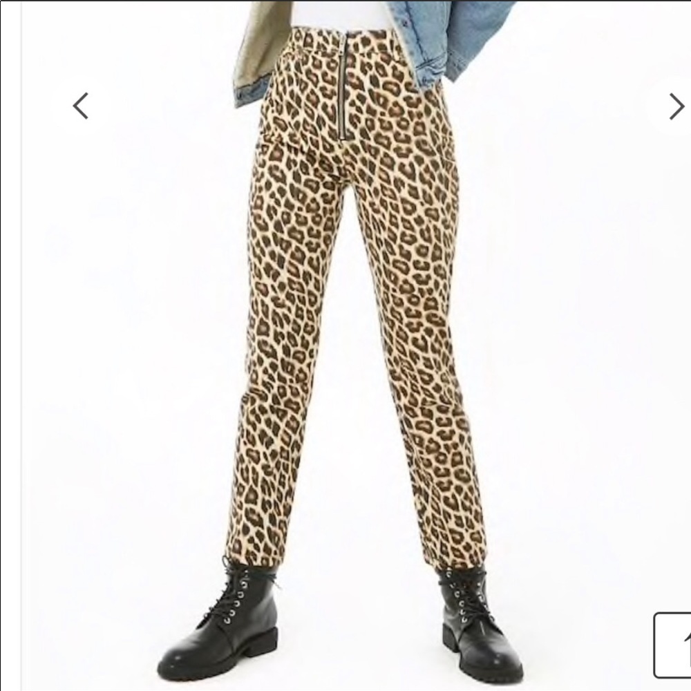 Forever21 Cheetah Jeans